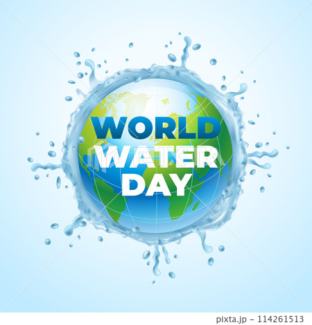 World water day realistic composition 114261513