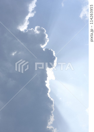 太陽が雲に隠れる 114263955