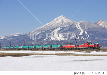 磐越西線　猪苗代ー川桁　JR貨物　DD51-759（吹田）＋DD51-852（門司） 114264531