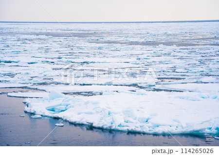 【北海道•紋別】オホーツク海の流氷群 114265026