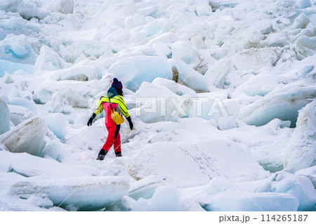 【北海道•知床】オホーツク海の流氷群 114265187