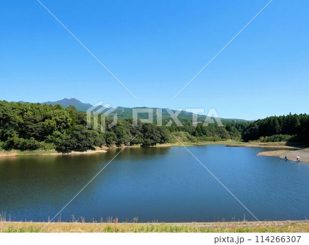 熊本県菊池市の風景「湯舟の溜池」 114266307