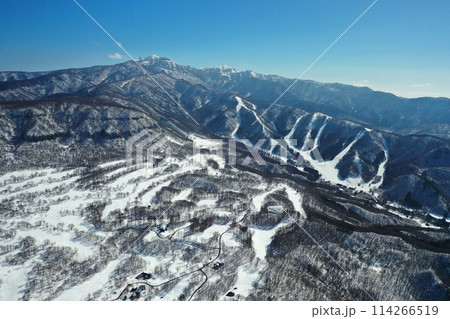 水上温泉上空からの空撮 114266519