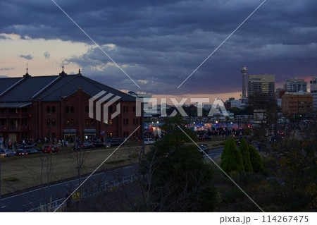 横浜みなとみらい　夕景夜景 114267475