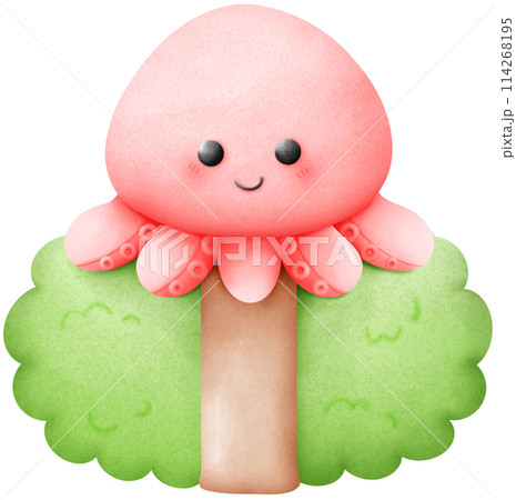 Grilled Squid on Skewers 114268195