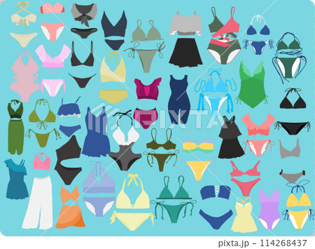 水着のイラストセット 114268437