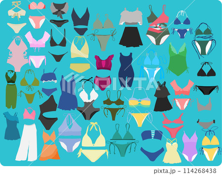 水着のイラストセット 114268438