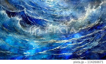流れる水の流れるような抽象的な背景_3のイラスト素材 [114268671] - PIXTA