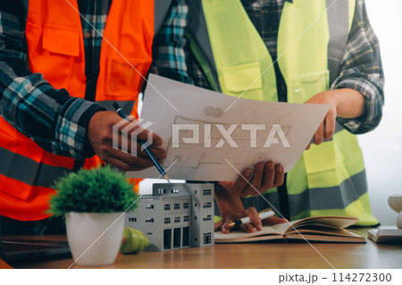 Wind energy engineer designing and developing project for residential district Wind energy engineer designing and developing project for residential district 114272300