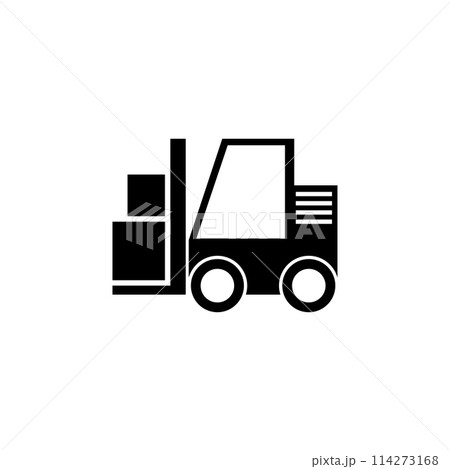 Forklift Loader Flat Vector Icon Forklift Loader Flat Vector Icon 114273168