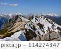 燕岳山頂から眺める北燕岳 燕岳山頂から眺める北燕岳 114274347