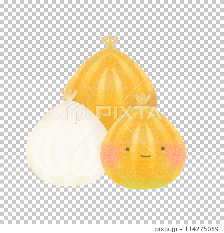 Illustration of a cute onion 114275089