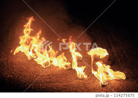 burning wood in the fireplace burning wood in the fireplace 114275875