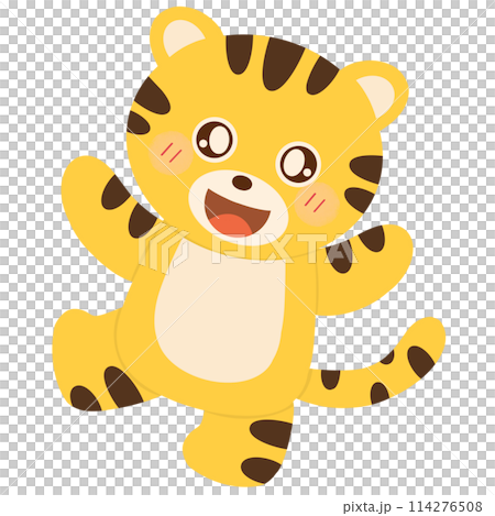 cute cartoon tiger  114276508