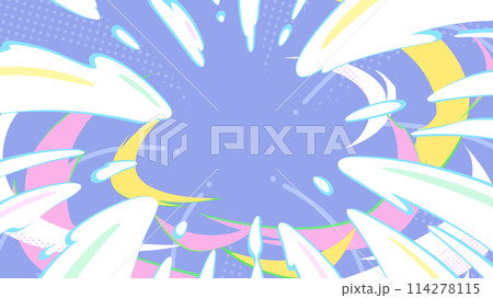 爆発のエフェクトの背景イラスト_16:9 爆発のエフェクトの背景イラスト_16:9 114278115
