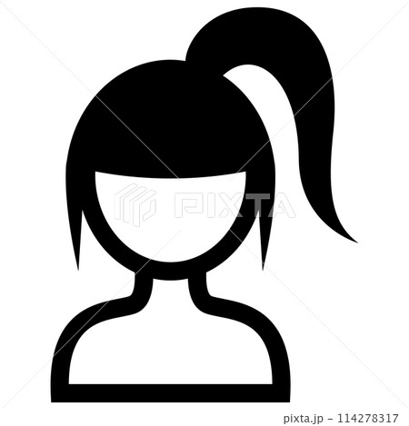 Woman hairstyle icon vector illustration graphic design 114278317