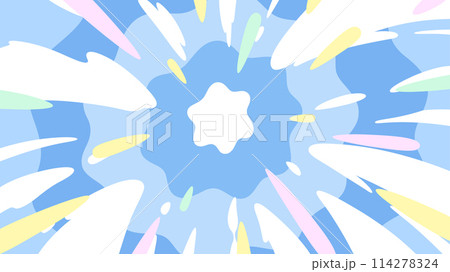 爆発のエフェクトの背景イラスト_16:9 爆発のエフェクトの背景イラスト_16:9 114278324