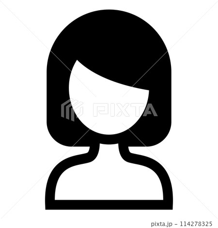 Woman hairstyle icon vector illustration graphic design 114278325