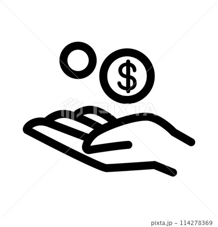bonus, profit, benefit, earning, income icon in thin line style. Vector illustration graphic design bonus, profit, benefit, earning, income icon in thin line style. Vector illustration graphic design 114278369