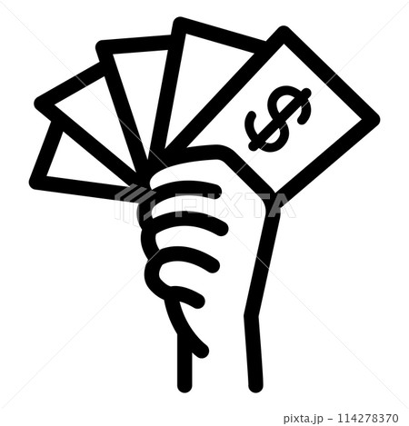 bonus icon in thin line style. Vector illustration graphic design bonus icon in thin line style. Vector illustration graphic design 114278370