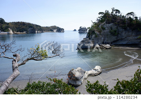 宮城県　野々島　風の丘からの眺め 114280234