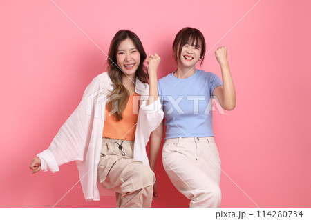 Happy with friends Happy with friends 114280734
