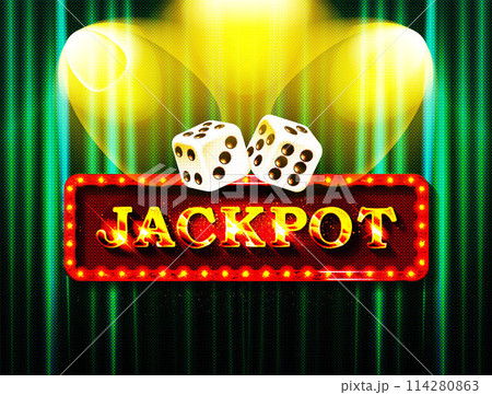 Now jackpot in cinema banner design 114280863