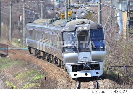 千歳線 北広島ー恵庭 JR北海道 785系 NE-5編成(札幌) スーパーカムイ エアポート 千歳線 北広島ー恵庭 JR北海道 785系 NE-5編成(札幌) スーパーカムイ エアポート 114281223