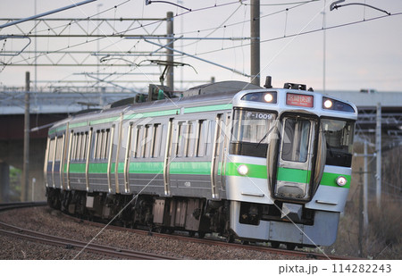 函館本線　豊幌ー江別　JR北海道　721系　F-1009編成（札幌）　区間快速 114282243
