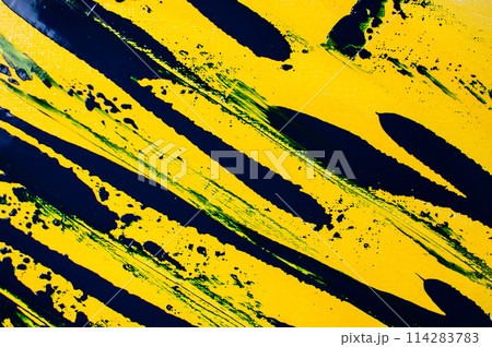 background, texture of brush strokes and splashes of paint, design elements 114283783