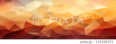 A 3D rendering of a low polygonal background in warm colors A 3D rendering of a low polygonal background in warm colors 114284153