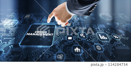 Crisis management concept. Procedure for finding a solution to the crisis Crisis management concept. Procedure for finding a solution to the crisis 114284734