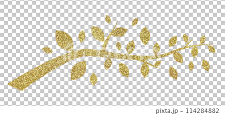 插圖素材樹植物黃金 114284882