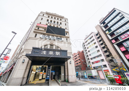 「東京都」浅草駅の風景 114285010