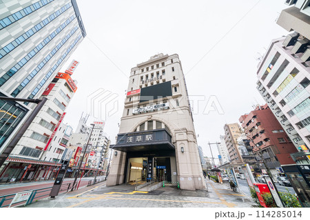 「東京都」浅草駅の風景 114285014