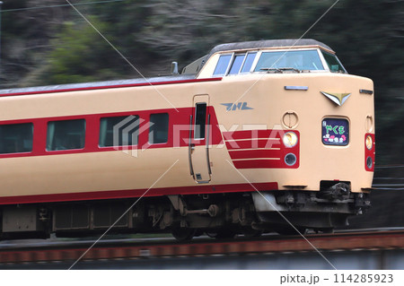 伯備線特急やくも号:381系電車(国鉄色リバイバル編成) 伯備線特急やくも号:381系電車(国鉄色リバイバル編成) 114285923