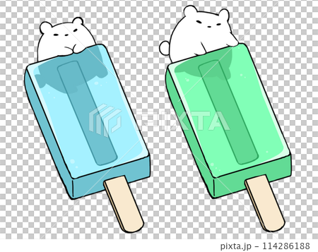 Ice candy melon soda bear 114286188