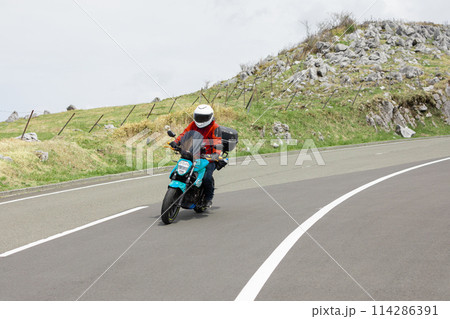 バイク旅 四国カルスト バイク旅 四国カルスト 114286391