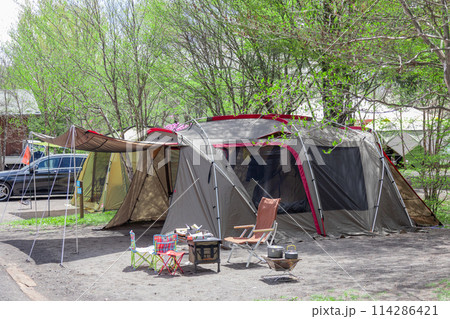 キャンプ　BBQ 114286421