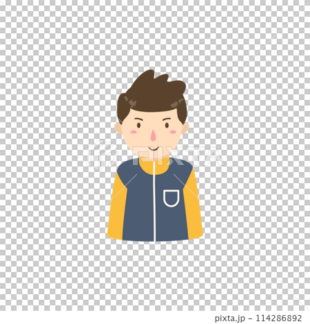 men flat avatars character illustration 114286892