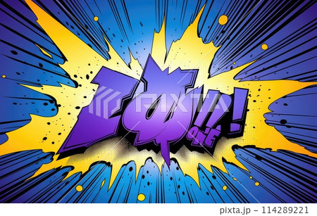 Color abstract cartoon background or children playground banner design element. overlay colorful spotty pattern of geometric shape, line and dot in trendy 114289221