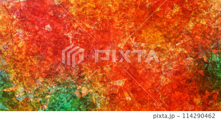 オレンジ 和柄 秋 背景 オレンジ 和柄 秋 背景 114290462