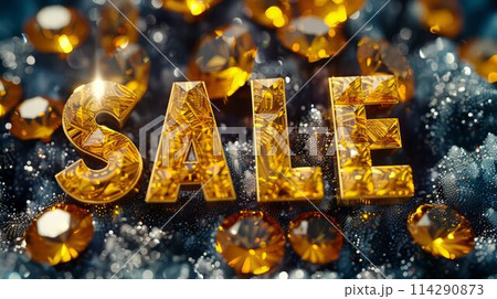 Yellow Sapphire Crystal Sale concept art poster. 114290873