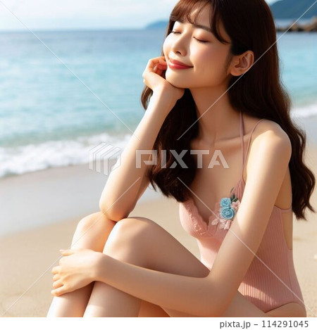 水着の女性 114291045