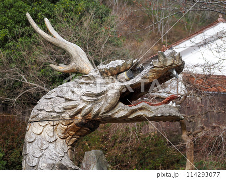 木彫りの竜のある風景 114293077