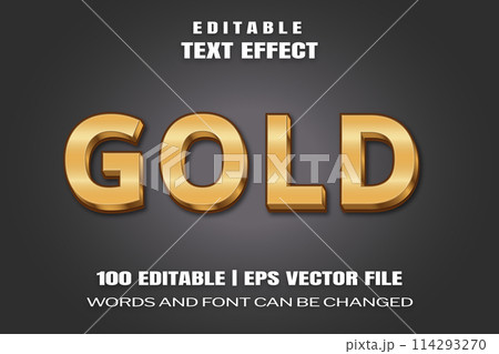 Text effects Gold Text effects Gold 114293270