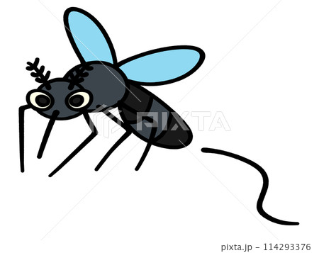 かわいい蚊のイラスト素材 かわいい蚊のイラスト素材 114293376
