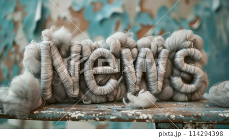 Wool News concept art poster. 114294398