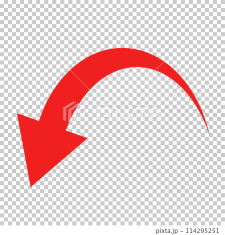 簡單的紅色向下箭頭 簡單的紅色向下箭頭 114295251