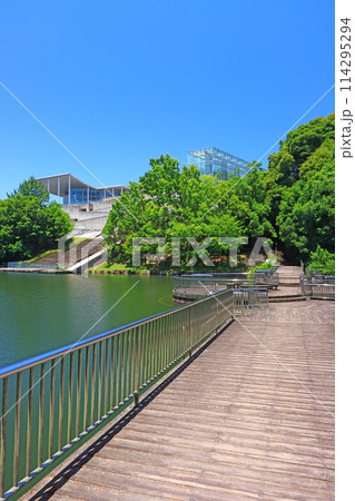 愛知県岡崎市、岡崎市美術博物館の風景 114295294